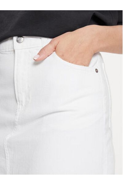 GAP Fustă din denim pentru femei 870045 Alb