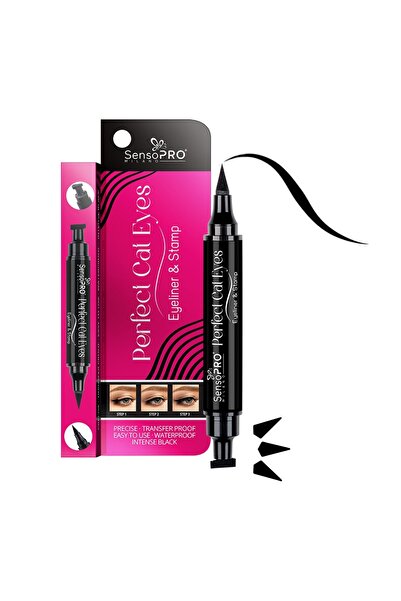 SensoPRO Milano Creion de ochi cu ștampilă 2 în 1 Perfect Cat Eyes Carioca Se...