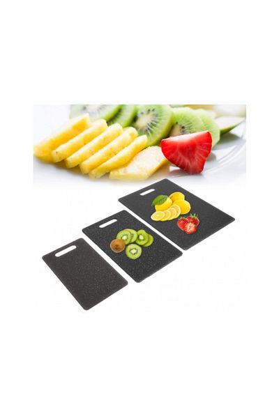 zola Set of 3 choppers, different sizes, BPA-free plastic, granite black
