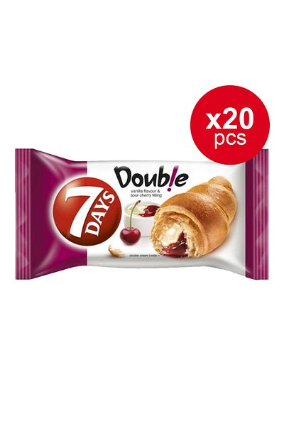 7DAYS 7 Days Double Vanilia & Cherry Croissant 80g X 20pcs