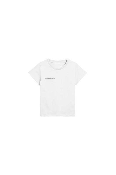 The Champ Clothing Унисекс детска тениска с щампа Nature Concept в бял цвят и голям размер