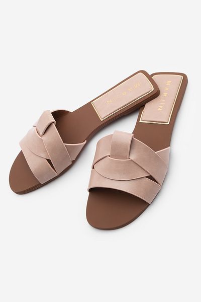 Marjin Women's Banded Daily Slippers Siyso Pink
