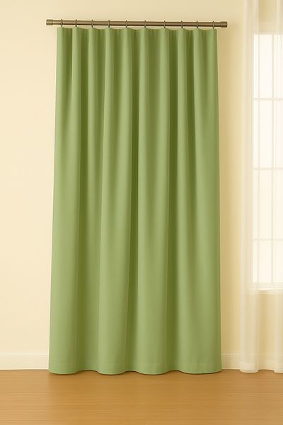 Luvora Home Luna Series Velvet Textured Pleatless Background Curtain - Çağla