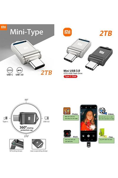 Xiaomi Xiaomi 2TB USB and Type-C flash drive for computers and Android devices