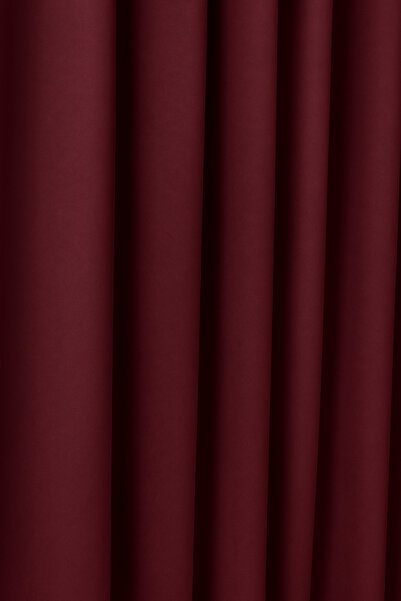 Luvora Home Luna Series Velvet Textured Pleatless Background Curtain - Plum