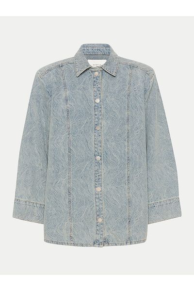 Gestuz Cămașă din denim pentru femei 10908941 Albastră