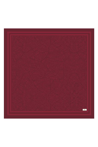 Qef Twill Silk Scarf Tina Burgundy