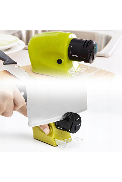 zola Electric knife/scissor/screwdriver sharpener, removable head, 14.5x6x8 cm, green/black