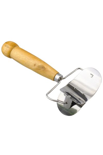 zola Dough knife, stainless steel, wooden handle, easy to use, 18x7.5 cm