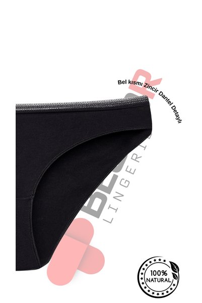 BEGBOR LİNGERİE Solid Textured High Waist Women's Slip Panties – Soft Cotton Comfort