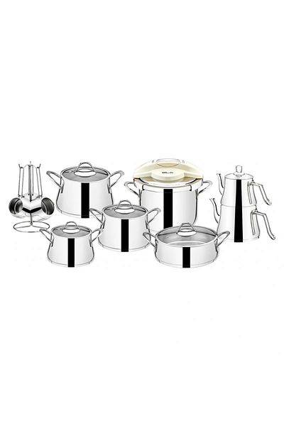 SILA Pyramid Plain 18 Piece Cookware Set