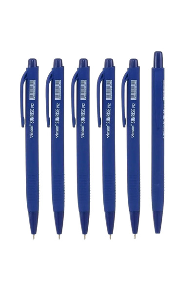 Ropet Set of 6 Vinson Sunrise triangular pens, with oil-based gel