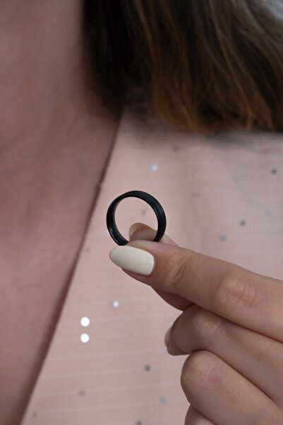 Takı Dükkanı 6mm Angular Flat Model Unisex Women Men Steel Wedding Band Ring Cl30