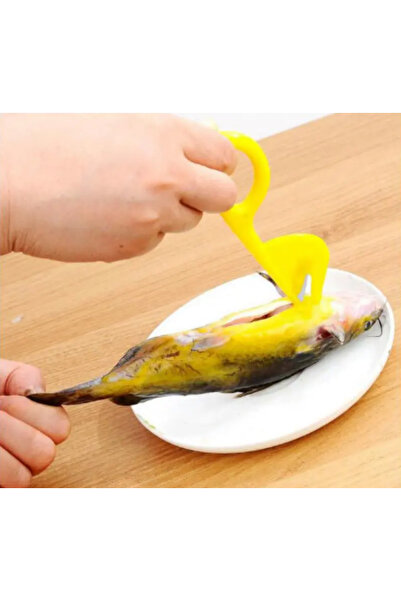 zola Ανοιχτήρι για γαρίδες/ψάρια/εντέρους, 12,4x3,3 cm, πλαστικό, κίτρινο