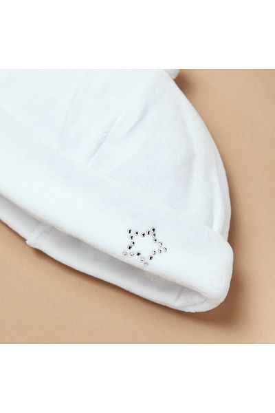 giggles Solid Cap With Embellished Detail
