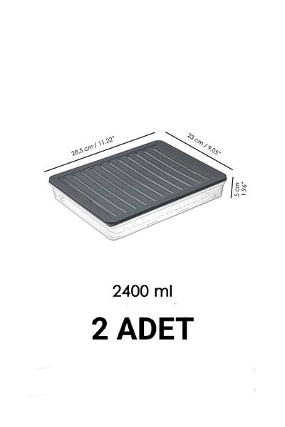 VİZYON Storage Container with Lid Freezer Container Refrigerator Organizer