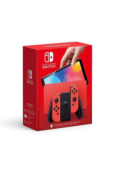 Nintendo Switch OLED Mario Red Console