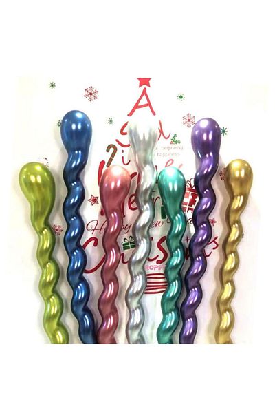 Ropet Set of 50 latex balloons, Chrome, Pearlescent, Ropet