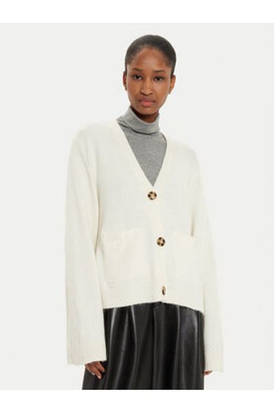 Gina Tricot Women's Cardigan 23731 Ecru