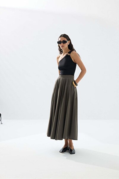 Tailors Room Шарлотта Спідниця - Плісняво-зелена