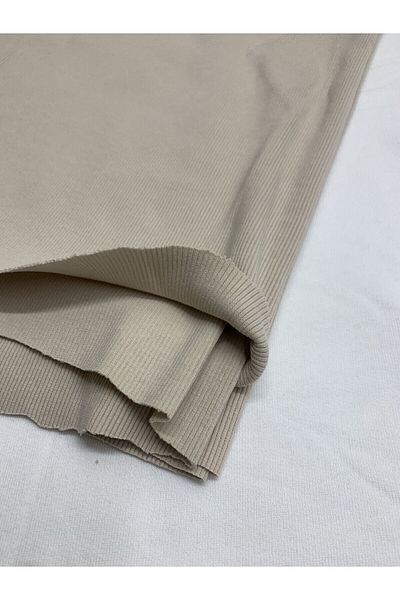 Yiğit Kumaş Milky Coffee Camisole (Ribana) Fabric, Piece 70X130 cm