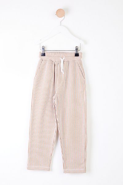 TOFİSA Mink Striped Girl's Trousers - 26102