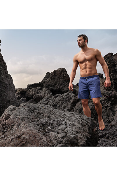 ARENA Evo Beach Boxer Solid Erkek Mavi Deniz Şortu 006060851