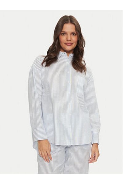 Hunkemöller hunkemoller Top de pijama pentru femei 206510 albastru