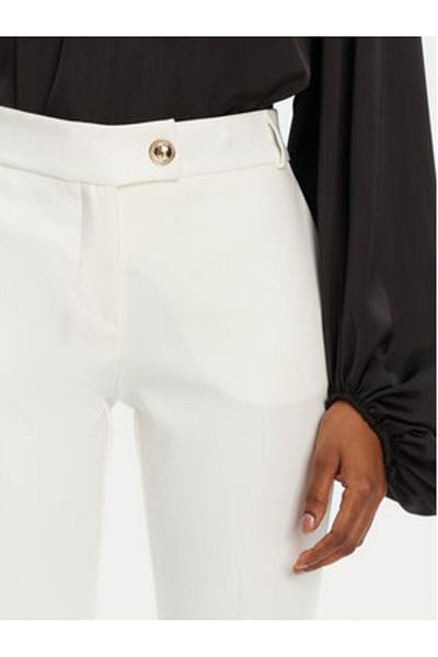 RINASCIMENTO Pantaloni din material textil pentru femei CFC0122741003 albi
