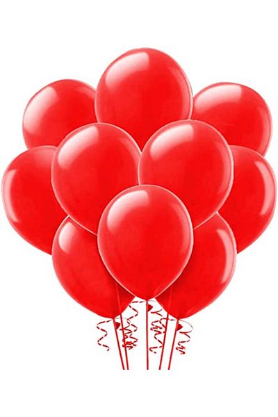 Ropet Set of 100 latex balloons, Red, 30cm, Ropet