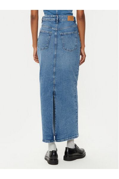 Gina Tricot Fustă din denim pentru femei 24062 albastră