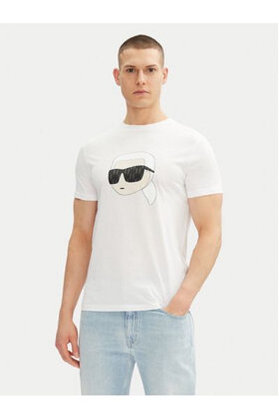 Karl Lagerfeld Tricou bărbătesc 755073 552251 Alb