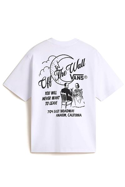 Vans Fine Dining Ss Men's White Tshirt Vn000M6Bwht1