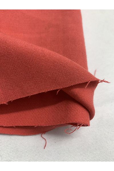 Yiğit Kumaş Coral Color Thick Trousers Cloth Flexible, Piece 75X140 cm