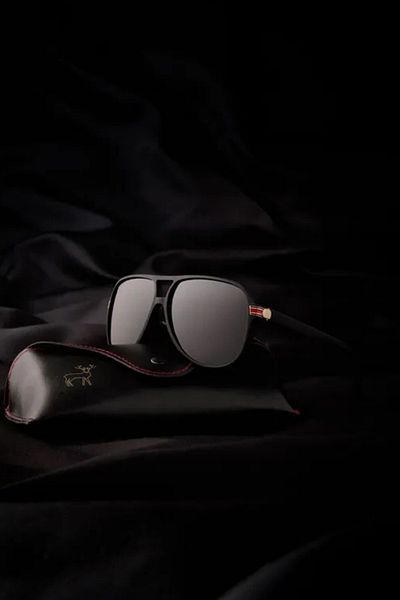 Eyesofia Polarized Lisbon Unisex Black Sunglasses