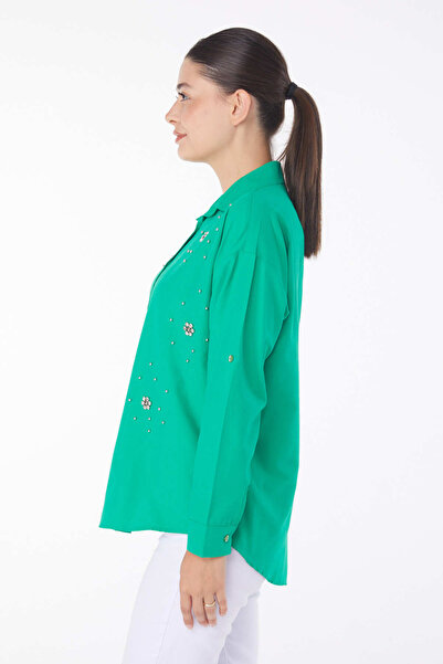 TOFİSA Cămașă Stoned Verde - 25910