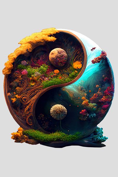 OBRO Round wooden puzzle for adults, abstract nature, multicolor, 152 pieces, A3