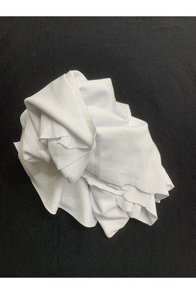 Yiğit Kumaş White Interlock Fabric, Track 120X180 cm