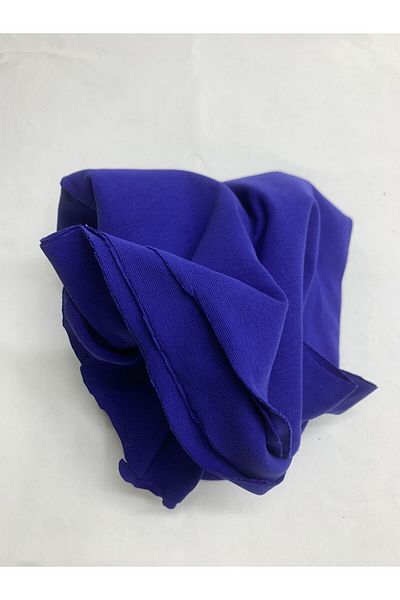 Yiğit Kumaş Saks Blue Thin Ribana Fabric, Piece 100X170 cm
