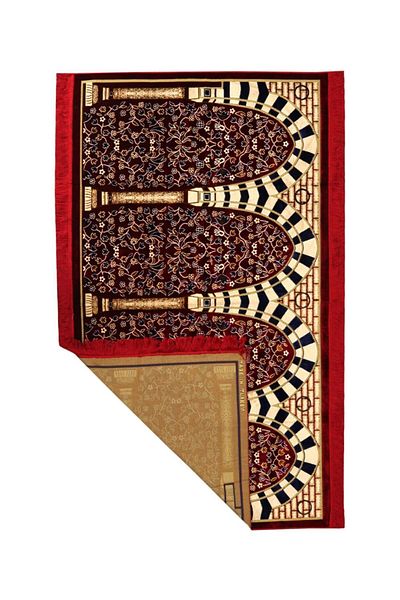 MANASEK Wholeness Jemaat Velvet & Acrylic Square Prayer Mat (120 x 200 cm)