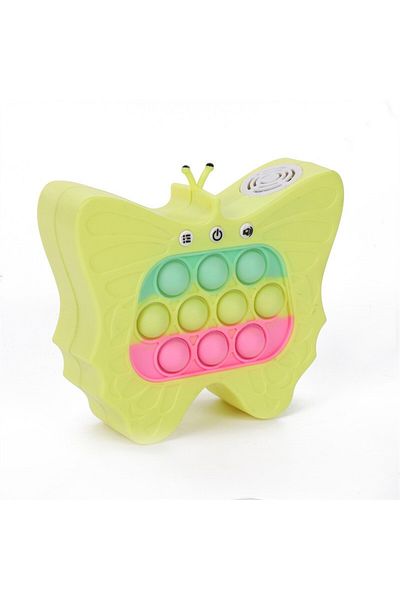 Flippy Interactive Console Toy For Children, 120 Levels, Various Modes, Yellow Butterfly