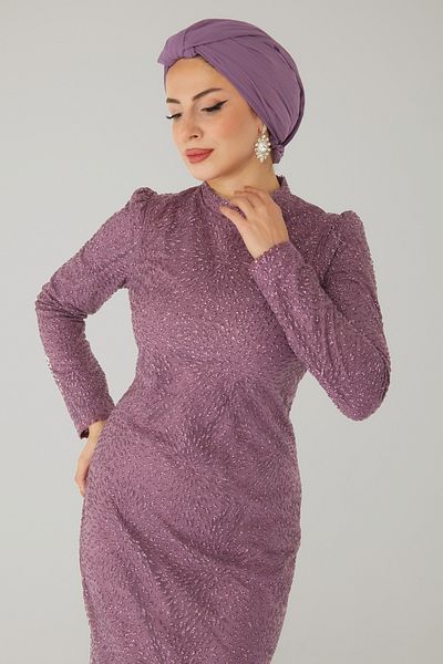 TOFİSA Rochie de seara stralucitoare Liliac - 26520