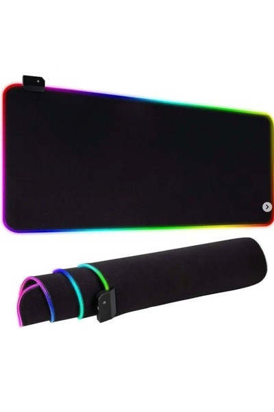 İMEXTECH Bilişim Burada ZR265 RGB Işıklı Siyah Mouse Pad 80X30