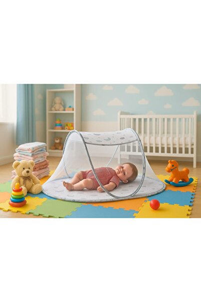 kidszone Katlanabilir Bebek Cibinliği Taşınabilir Sinek Engelleyici Bebek Çocuk Cibinliği