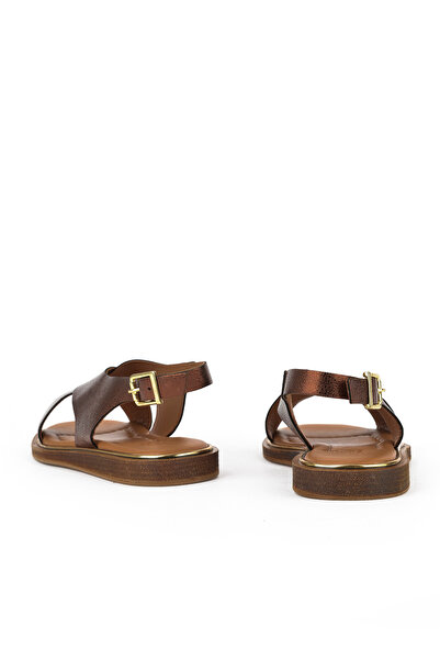 Ziya , Women's Genuine Leather Sandals 1511032Z11500 Bronze