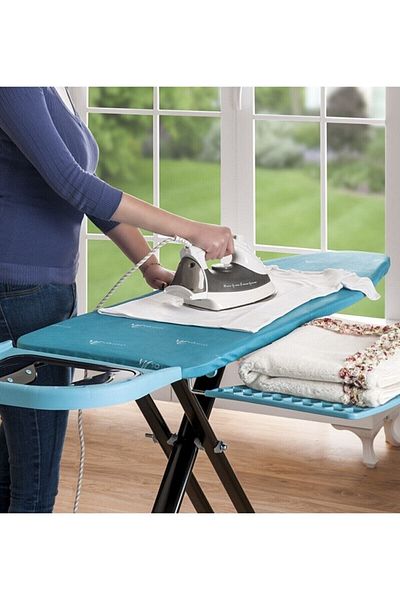 AK LALE Husă din pânză pentru masă de călcat de lux, elastică, rezistentă la căldură (STAR GREY)