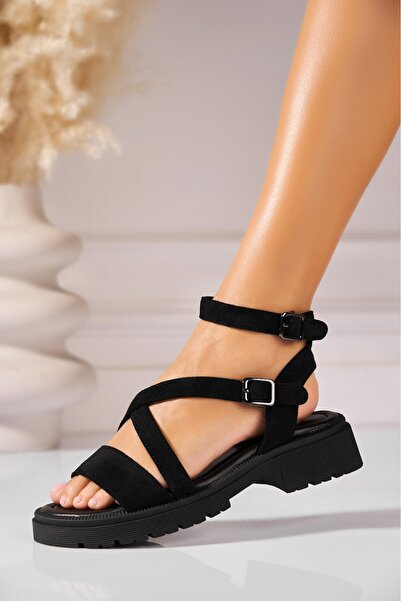 Joana Sandale fara Toc din Piele Ecologica Intoarsa dama Negre Hanne