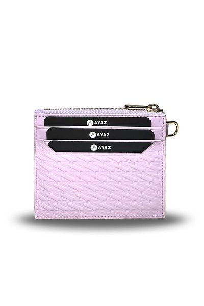 AYAZ DERİ Charm Vertical Wallet Genuine Leather