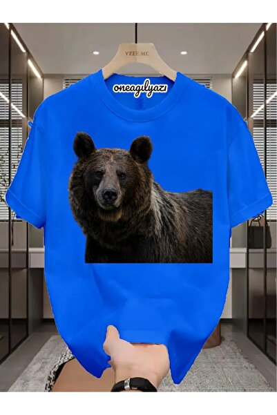oneagılyazı Bear Printed Oversize T-Shirt