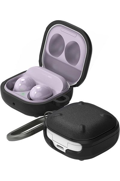 Ringke Onyx Case Compatible with Samsung Galaxy Buds FE/Buds 2 Pro/Buds 2 / Buds Pro/Buds Live - Bla